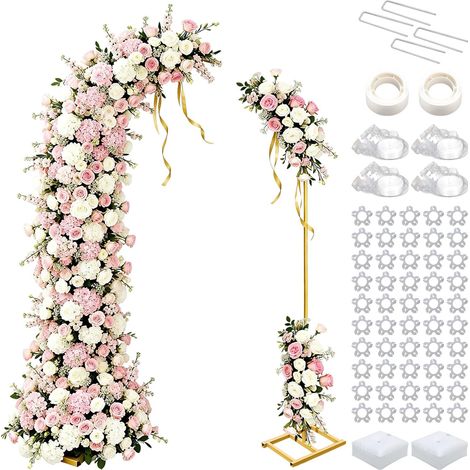 Metal Balloon Arch Stand Wedding Arch Semicircular Holder for Birthday, Wedding, Graduation Party, Baby Christening (1/5)