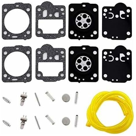 Set di 2 membrane per carburatore Ulisem con tubo flessibile per motoseghe Husqvarna 235, 236, 240, in sostituzione dei modelli Zama RB-149, C1T-EL41A, C1T-W33, C1T-W33A, C1T-W33B e C1T-W33C. (1/4)