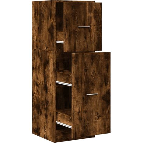 Maison Exclusive - Armadietto da Farmacia Rovere Fumo 40x41x118 cm in Truciolato