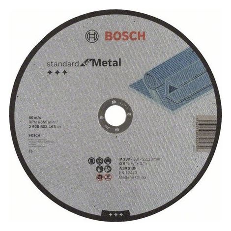 Disco corte recto Standard Metal A 30 S BF 230 2223 BOSCH 2608603168