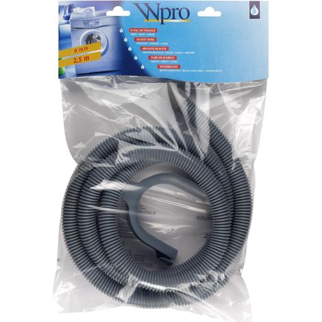 Tubo di scarico 2,50M 19/19 a comito originale - Lavatrice - WHIRLPOOL - 2968808015250004595