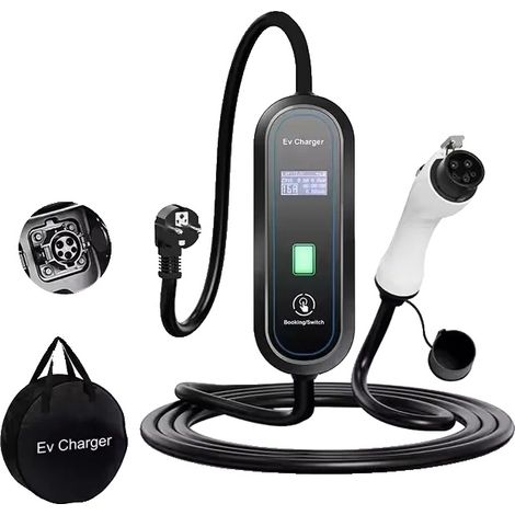 Chargeur EV, Portable, Courant Ajustable, 3.5kW 16A Type 1 (1/2)