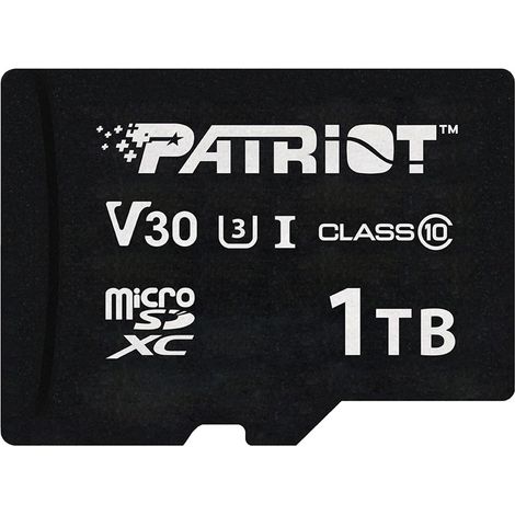 Carte microSDXC Patriot VX 1 To 90/80 Mo/s V30 U3 UHS-I