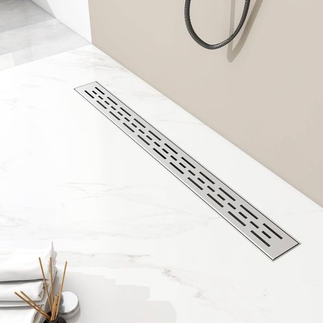 AICA Caniveau de Douche italienne en acier inoxydable réglable en hauteur avec filtre anti-odeur 70 cm (1/5)