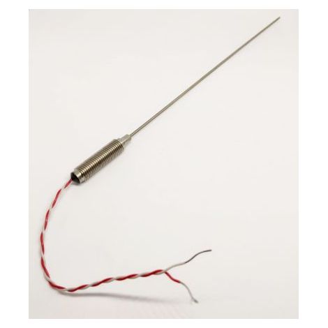 Thermocouple type K Ø 6mm, L 1000mm, +1100°C max à Câble ( Prix pour 1 )