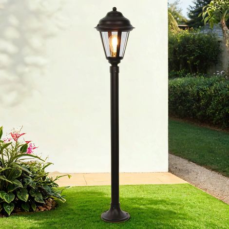 Außenleuchte Rustikal aus Messing rostfrei massiv 100 cm für E27 IP43 Stehlampe Garten Wegeleuchte außen (1/5)