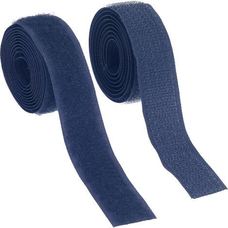 selbstklebendes Klettband, zum Aufnähen, Nylon, 90 cm lang, 2 cm breit, für Kleidung, DIY (1/5)