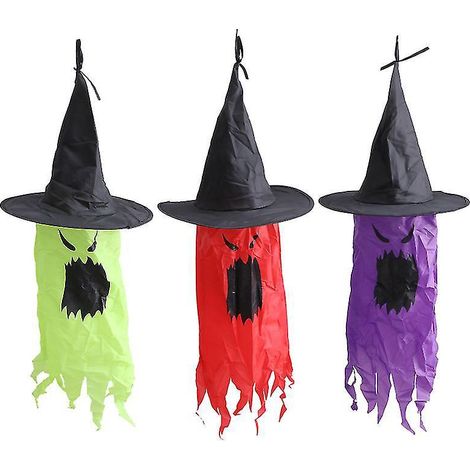 Lot de 3 fantômes lumineux pour décorations d'Halloween (1/3)