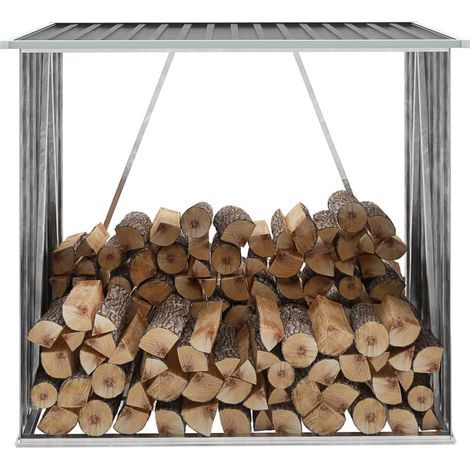 vidaXL Capannone da Giardino in Acciaio Zincato 163x83x154cm Antracite