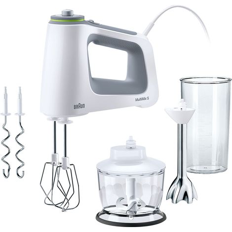 Braun MultiMix 5 HM 5137 Sbattitore manuale 750W Grigio, Bianco (1/4)