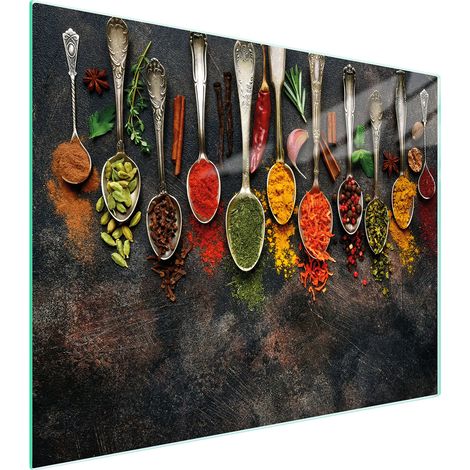 PLANCHE À DÉCOUPER EN VERRE 52x40 ÉPICES (1/5)
