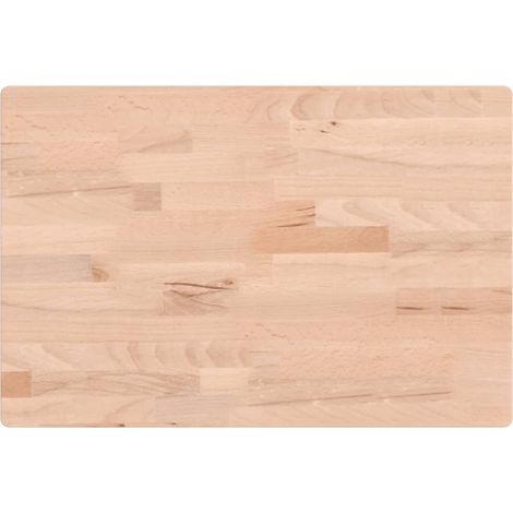 Maison Exclusive - Dessus de table 60x40x4 cm rectangulaire bois massif de hêtre (1/5)