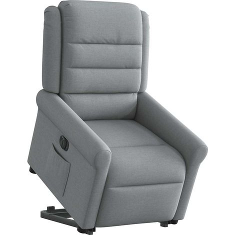 Maison Exclusive - Relaxsessel mit Aufstehhilfe Elektrisch Hellgr