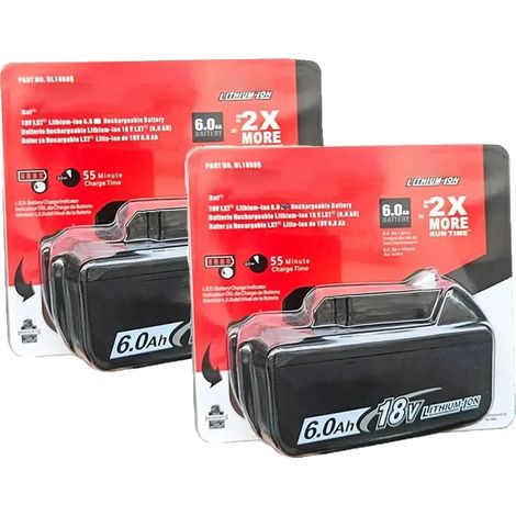 Batterie, 6Ah Lithium-ion, Compatibilité 18V, Beige, 18V-d (1/2)