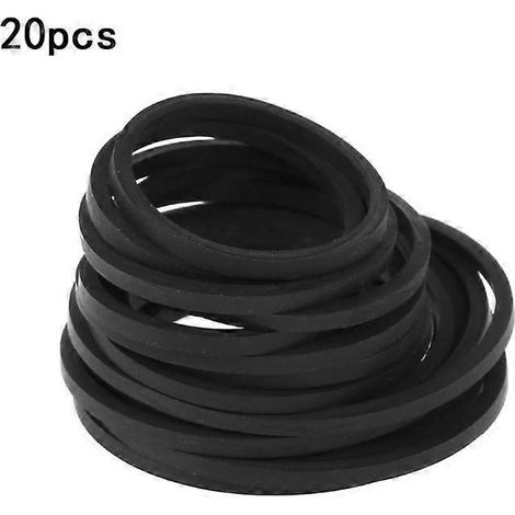 20 Pièces Courroies Caoutchouc 40-145mm pour Lecteurs CD DVD Walkman - Pliées en Deux 40-65mm Mélangées (1/4)