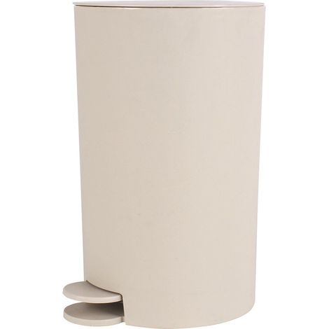 Pattumiera bagno 3 Lt beige con apertura a pedale Orbix