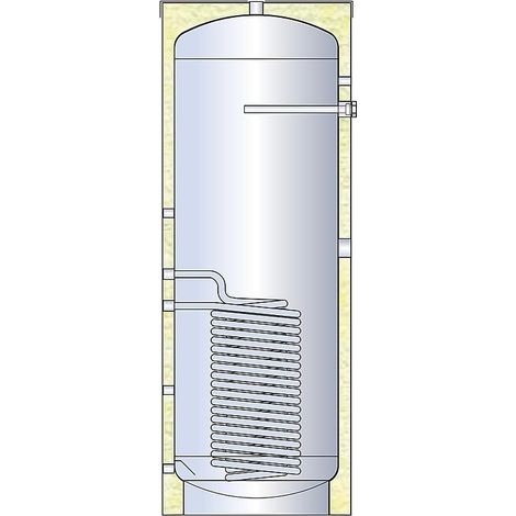 Ballon ECS 148L inox V4A avec 1 échangeur et isolation