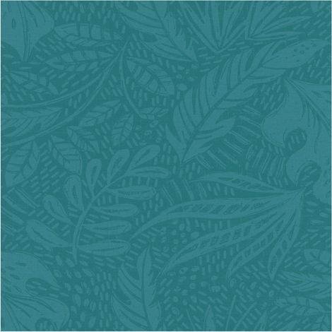 Rasch Flower Foliage Paste The Wall Wallpaper Non Woven Extra Washable Teal