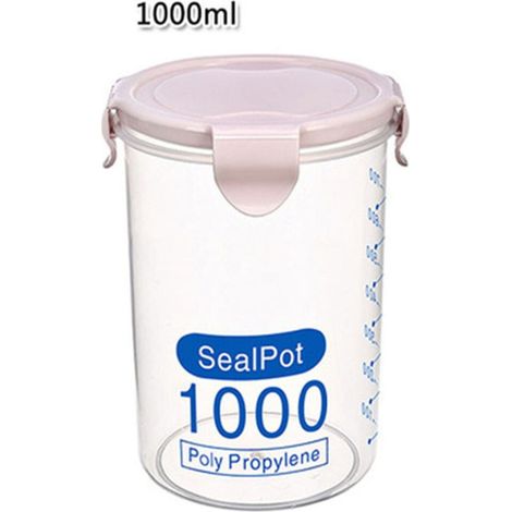 Recipiente de plástico hermético para almacenar alimentos de 1000 ml