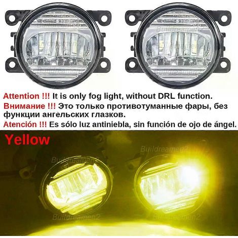 Paire de feux antibrouillard LED compatibles 30 W 8000 lm pour voiture, feux de jour haute luminosité, pour Land Rover Discovery 4 LR4 SUV (LA) 2009-2016 (BLEU PROFOND) (1/5)