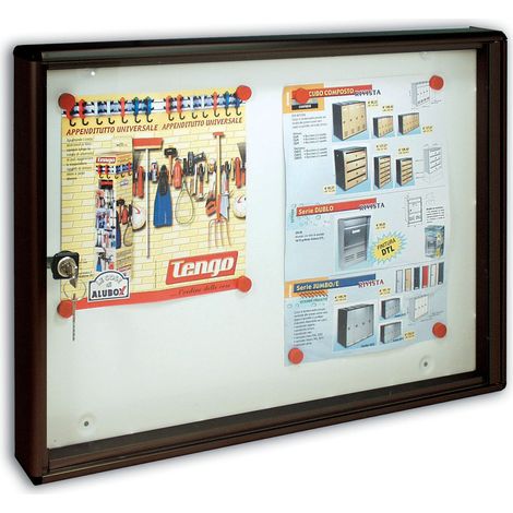 BACHECA FONDO MAGNETICO ALUBOX BC2 55X5X40 GR- ALUBOX- 1,0 pz