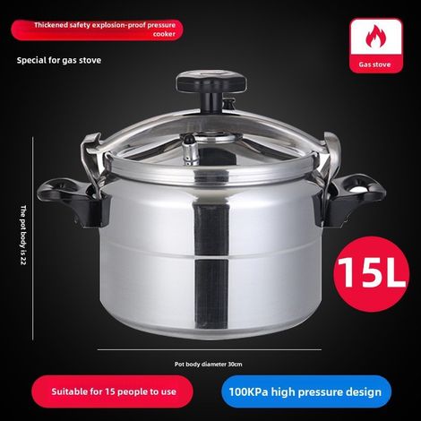 Vente en gros de mini-poêles antiadhésives de grande capacité, épaisses et résistantes aux explosions, de 18 à 54 cm, compatibles avec les cuisinières à gaz spéciales de 30 cm [15 L] (1/5)