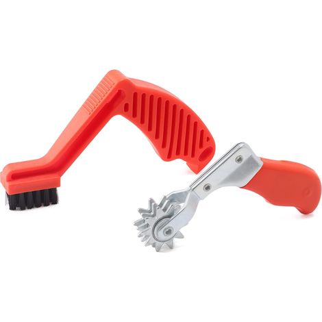 Ensemble d'outils de nettoyage pour éperon de nettoyage et tampon de polissage en laine et brosse en mousse(rouge) (1/5)