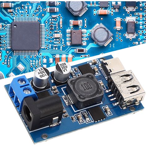 DC-DC-Netzteilmodul für Fahrzeuge, QC3.0 intelligentes Abwärts- und Schnelllademodul für Mobiltelefone, PD3.0 Multi-Protokoll-Eingang DC8,2-32V, Ausgang DC3-20V. (1/5)