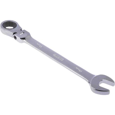 Clé mixte à cliquet 17 mm RS PRO en Acier chrome vanadium ( Prix pour 1 )