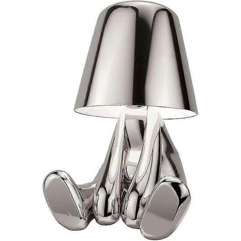 Lampe de table Golden Touch, lampe homme doré, lampe homme doré créative - argent SILVER Q1 (1/5)