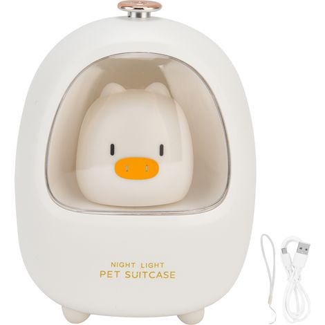 Veilleuse USB Rechargeable 3 Températures de Couleur Variation Continue LED Lumière Douce Anti-Éblouissement Sans Scintillement Économique Lampe de Nuit (1/5)