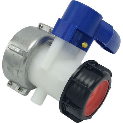 Universal-IBC-Wassertankadapter, IBC-Tank, Regelventil, IBC-Tank, Dn40-Ventilventil, für Wassertank, Regentank, Fass (62 mm) (1/4)