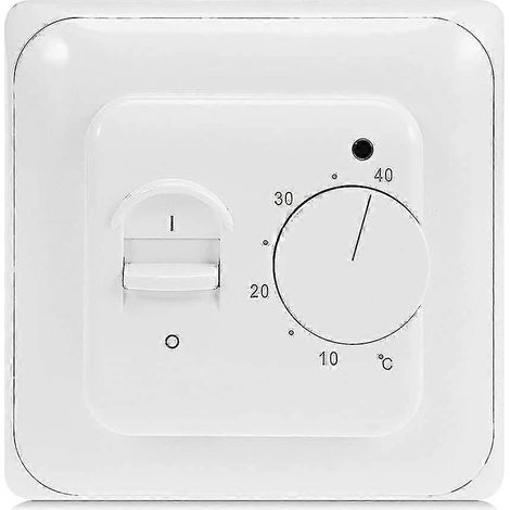 Thermostat manuel pour chauffage au sol électrique avec sonde 220 V CA 16 A, thermostat mécanique pour chauffage au sol (1/5)