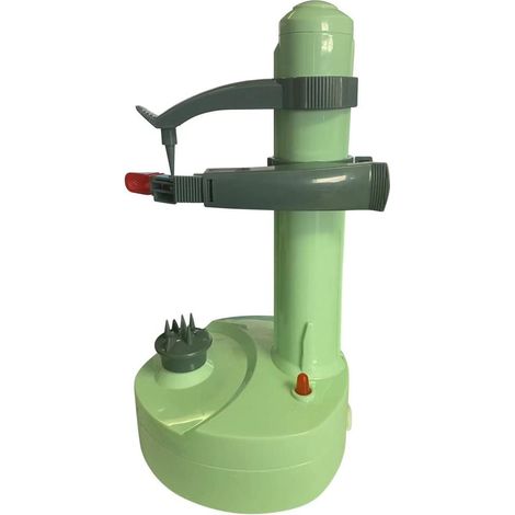 Pelador eléctrico giratorio automático para patatas, frutas y verduras de acero inoxidable (verde macaron) (1/2)