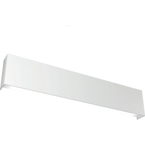 Applique moderno top light wally 1138 a60 2g11 led metallo lampada parete, finitura metallo bianco (1/5)