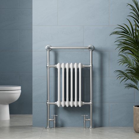 Galiflo Traditional Heated Towel Radiator - 952mm x 568mm (1/4)