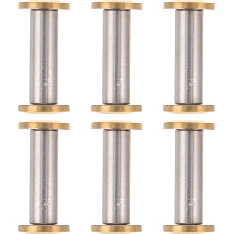 6 rivets à tête fraisée pour manches de couteaux, acier inoxydable 5 mm T8, lot fixation la (1/5)