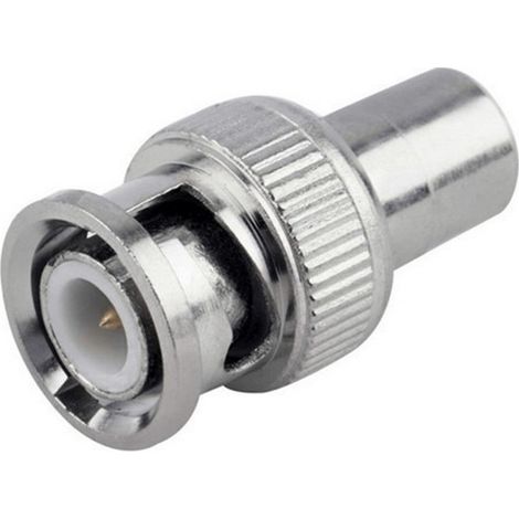 Trade Shop - Männlicher BNC-Anschlussadapter an RCA-Weibliche Crimp Coaxial CCTV -