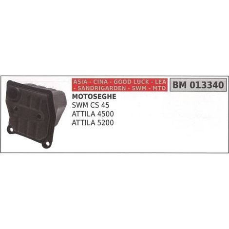 Silenciador CINA motosierra SWM CS 45 ATTILA 4500 5200 013340