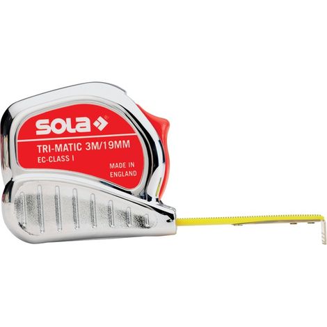 Taschenbandmaß Trimatic 10m x 25mm Sola (1/5)