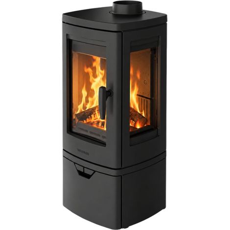 Poêle à bois en fonte NORDFLAM - FJELL 3 VITRES 7 kW - (1/5)