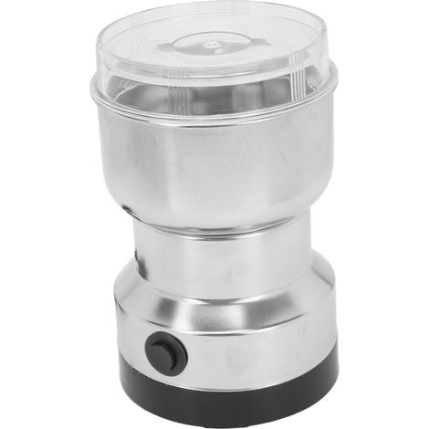 Broyeur à herbes électrique, lame en acier inoxydable, grande vitesse, couvercle transparent, petit format, pour épices et café, prise US 110 V (1/5)
