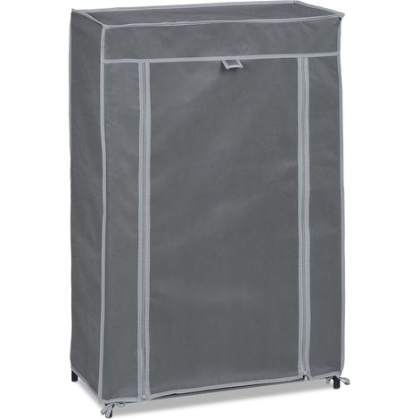 Scarpiere in tessuto 90 x 60 x 30 cm pratica organizzazione 5 scomparti atmosfera moderna in tessuto beige 130010204
