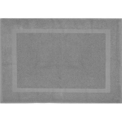 Tappeto scendi doccia 100% cotone colore grigio 45x65 cm (1/5)