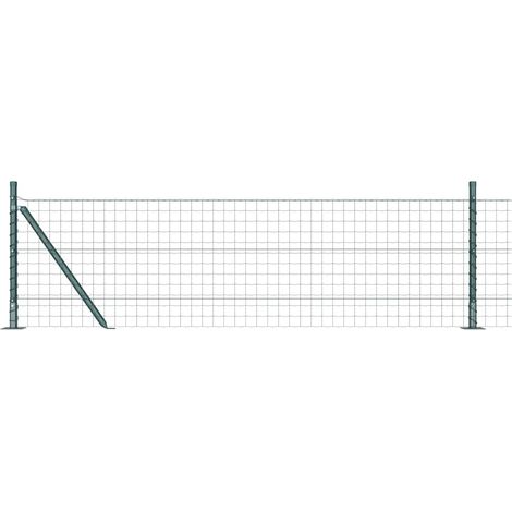 Maison Exclusive - Geschweißter Drahtzaun mit Betonfundament 50 x