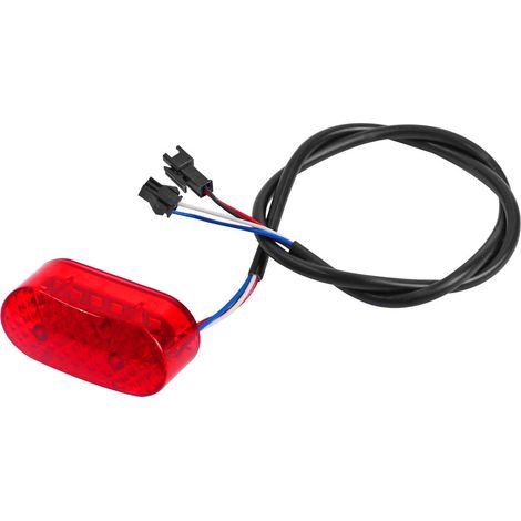 Accessories for 8-inch electric scooters: LED rear light, brake light and safety light for electric bikes.