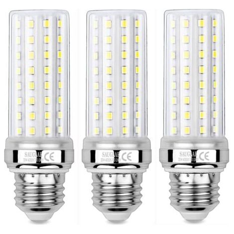 3er-Pack 20-W-LED-Maiskolbenlampen, entspricht einer 150-W-Glühbirne, 2300 lm, 4000 K neutralweiß, E27-Edison-Schraubfassung