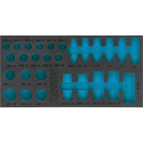 Garniture en mousse souple bimatière 163-489L ∙ L x l : 342 mm x 172 mm (1/2)