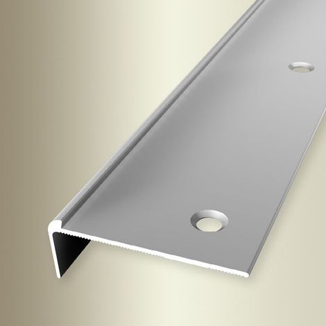 PROVISTON Treppenkanten- & Winkelprofil Aluminium 48 x 1000 mm Silber Winkelprofil (1/3)