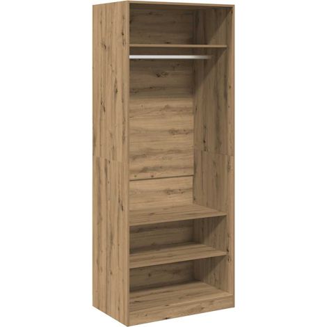 Maison Exclusive - Armadio Rovere Artigianale 80x50x200 cm in Legno Multistrato